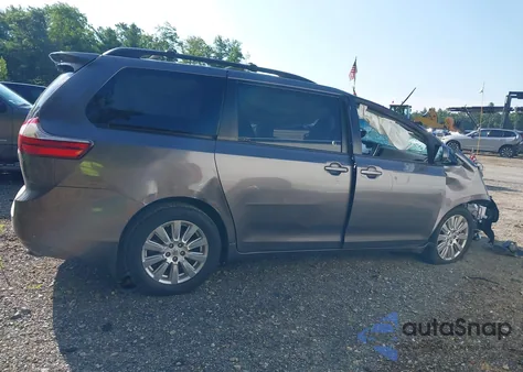 2017 Toyota Sienna Le 7 Passenger из США, поврежденный, VIN 5TDJZ3DC3HS150015